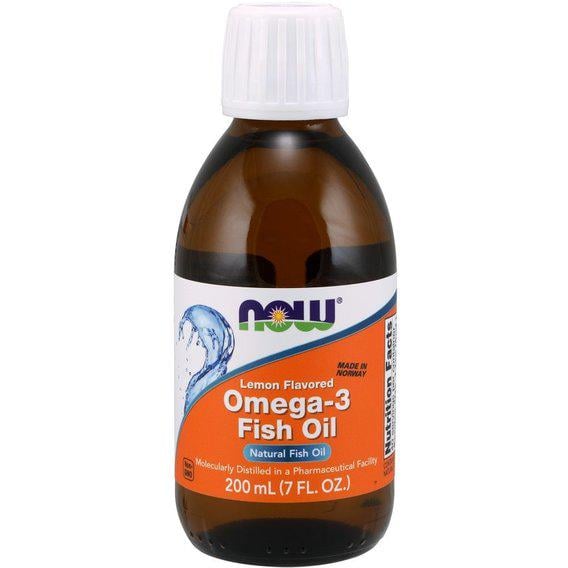 Омега 3 NOW Foods OMEGA-3 FISH OIL 7 ун. 200 мл Lemon