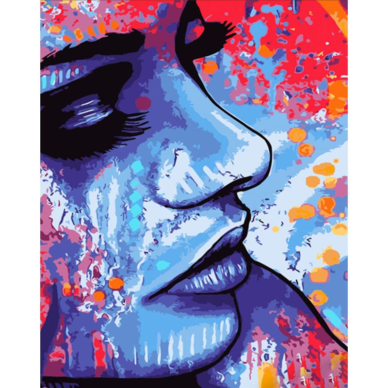 Картина по номерам Strateg Премиум Цветная фантазия с лаком 40х50 см (DY385)