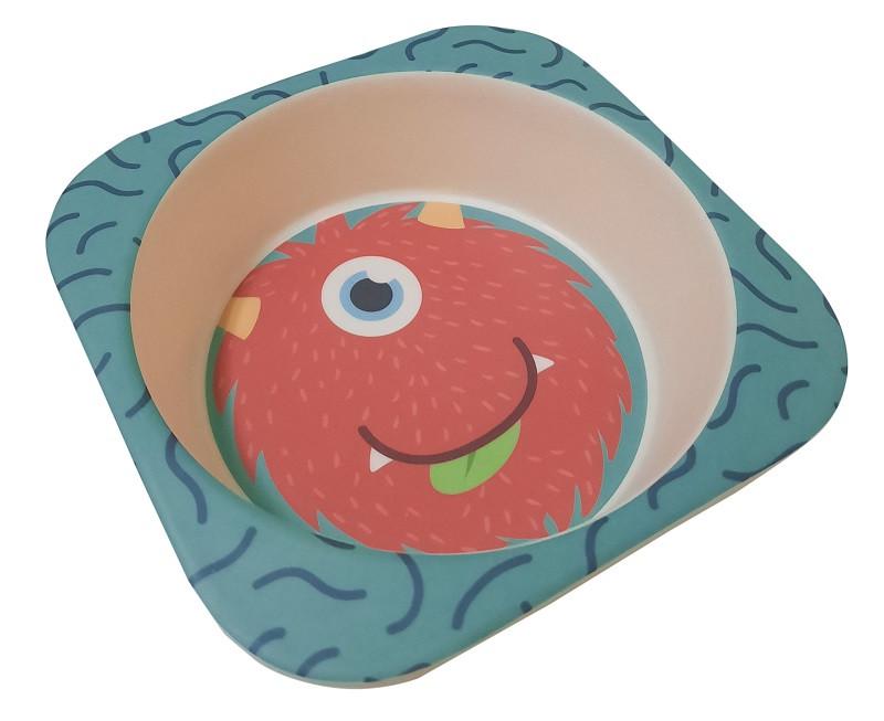 Набор детской бамбуковой посуды Stenson MH-2770-40 Монстрик 5 пр. (536835) - фото 2 Набор детской бамбуковой посуды Stenson MH-2770-40 Монстрик 5 пр. (536835) - фото 2