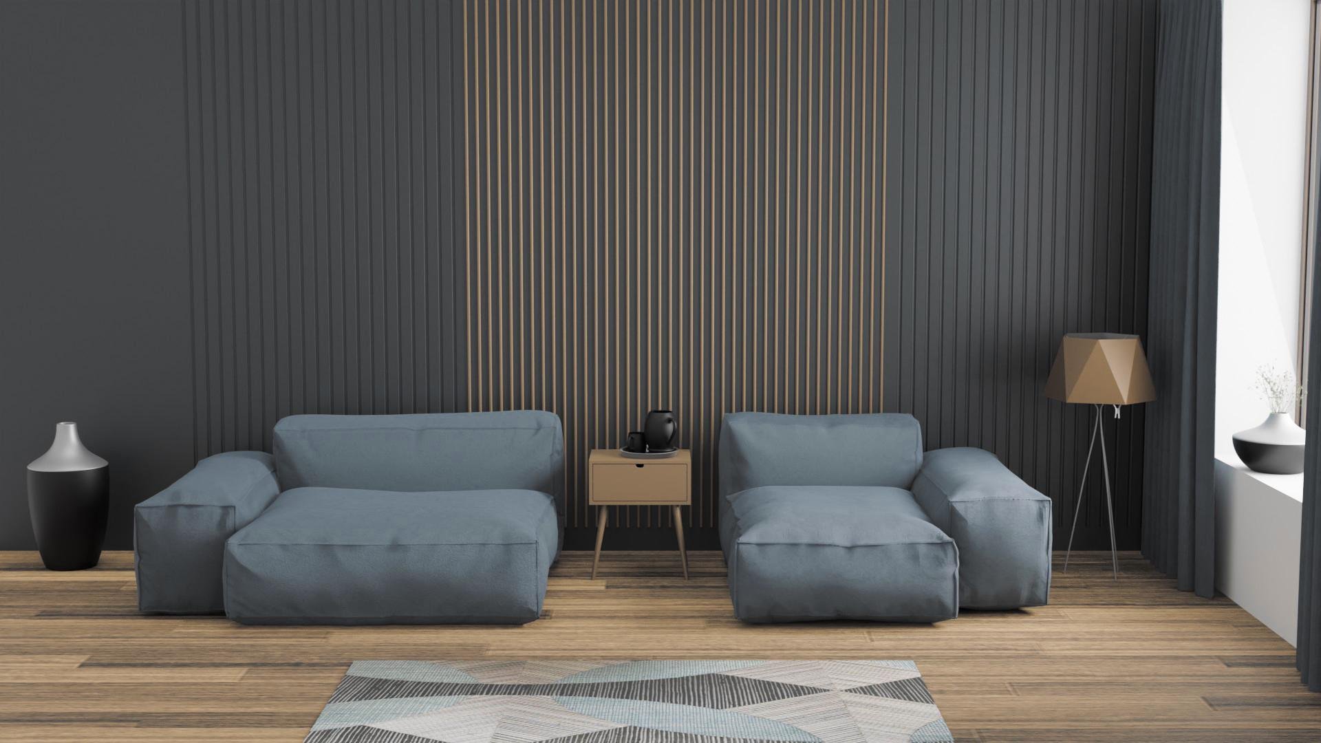 Модульный диван Cloud 2 290х128 см Серый (Арт 0001) - фото 6 Модульный диван Cloud 2 290х128 см Серый (Арт 0001) - фото 6