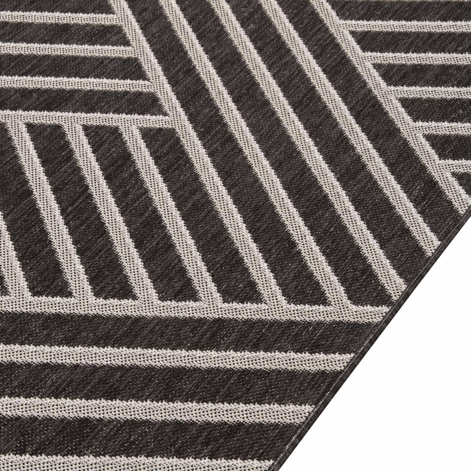 Ковер безворсовый на резиновой основе DAKARIA Karat Flex Run 19652/80 1,50x2,50 м Черный (00-00011576) - фото 4