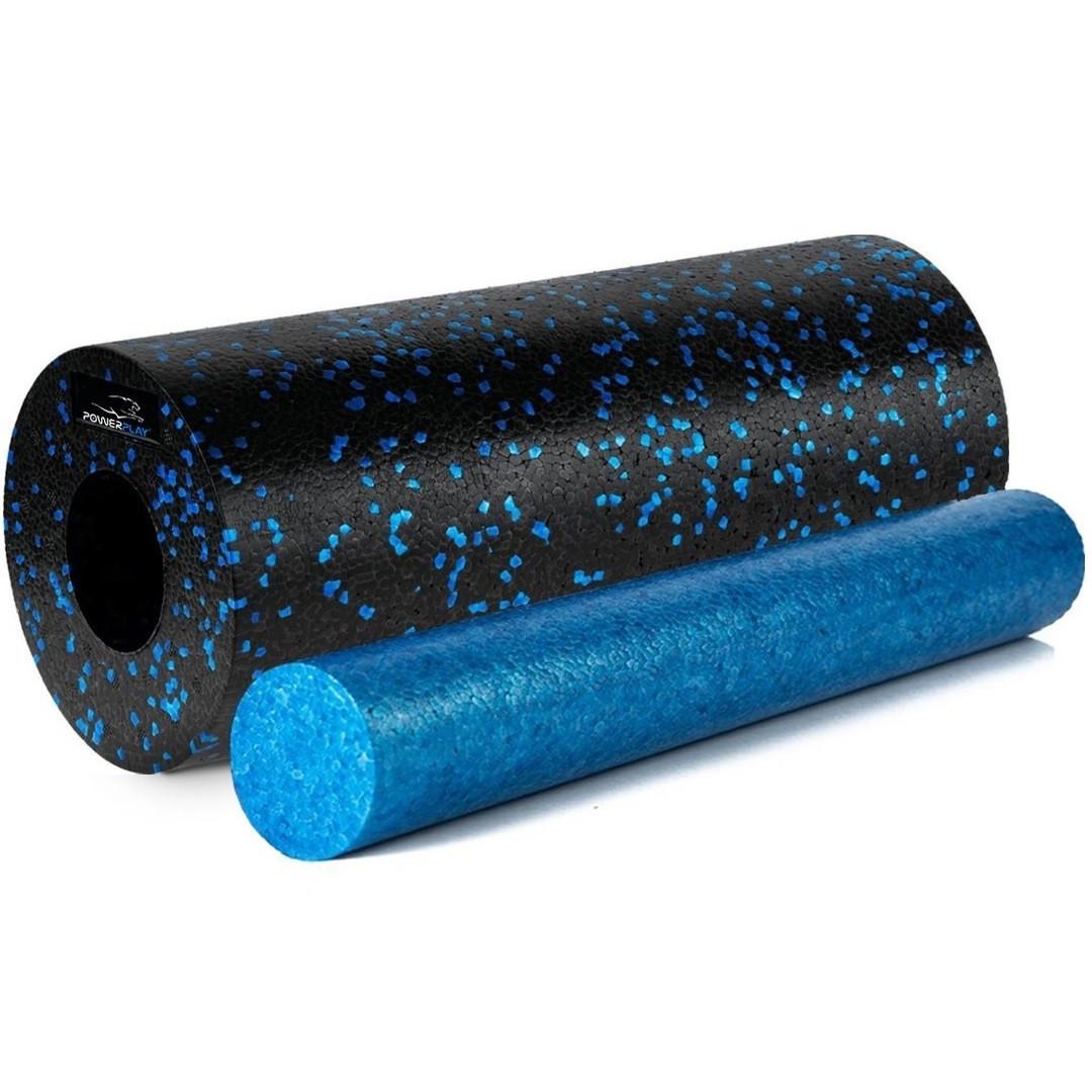 Набір масажний PowerPlay PP_4015 EPP Foam Roller Set 4in1 Чорно-синій (PP_4015_Blue) - фото 2