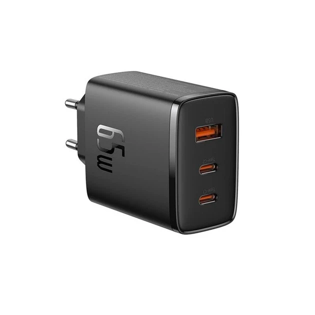 Зарядний пристрій мережевий BASEUS Cube Pro Fast Charger 2Type-C/USB P10152301113-00 65W Black