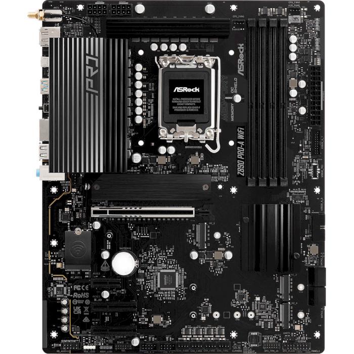 Материнська плата ASRock Z890 Pro-A WiFi ATX Black (5a54197c)