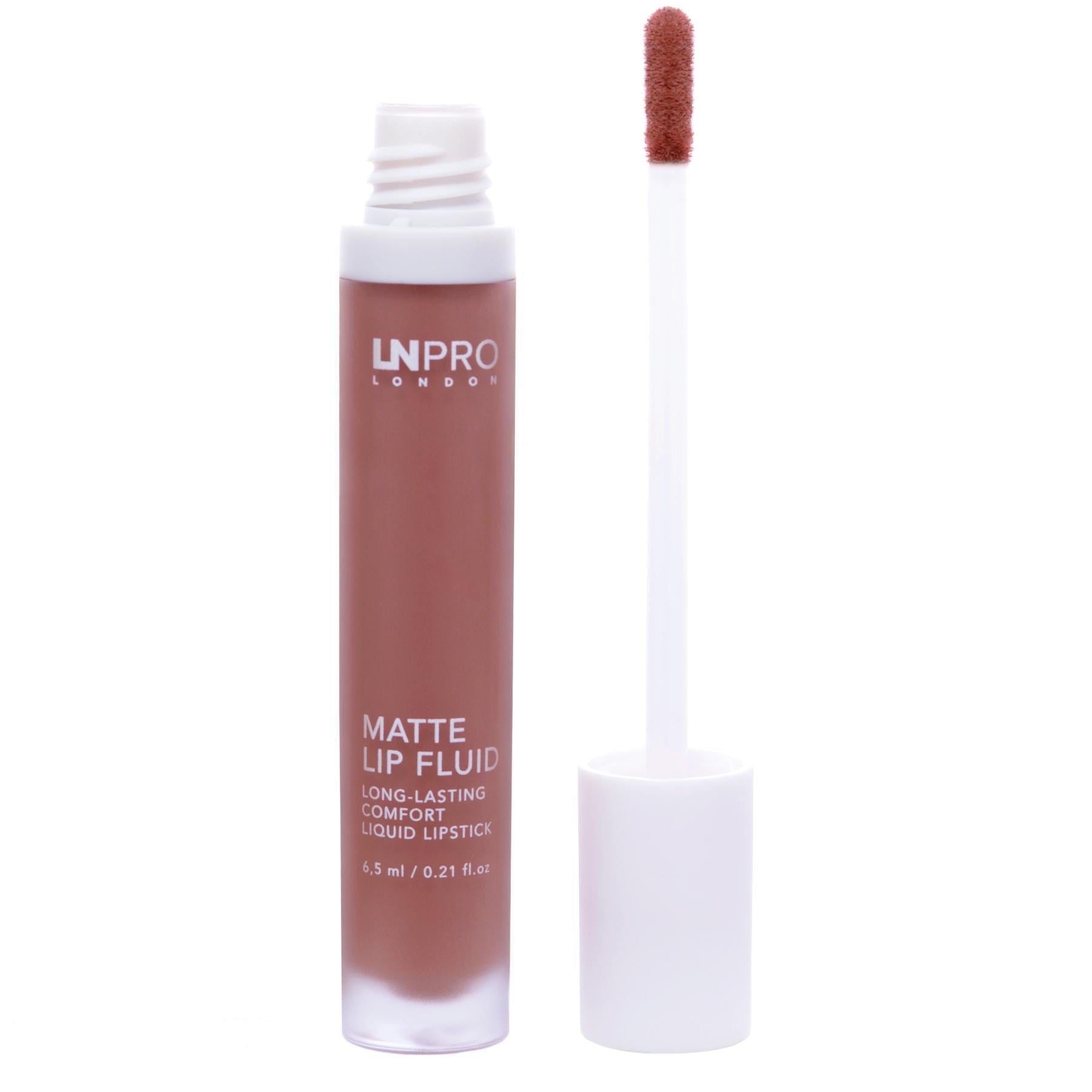 Помада для губ матовая LN PRO Matte Lip Fluid №102 жидкая 6,5 мл Розовый бежевый (15715)
