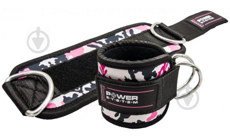 Манжеты на лодыжку Power System Ankle Strap Camo PS-3470 Pink/Black (PS_3470_Pink/Black)