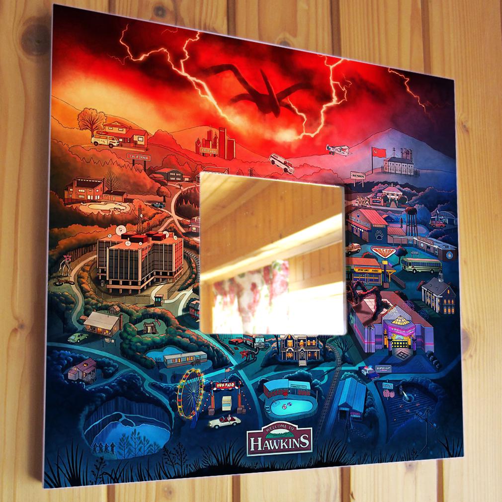 Зеркало декоративное с фото Сериал Очень ''Странные дела'' 260х260 мм (M04666)