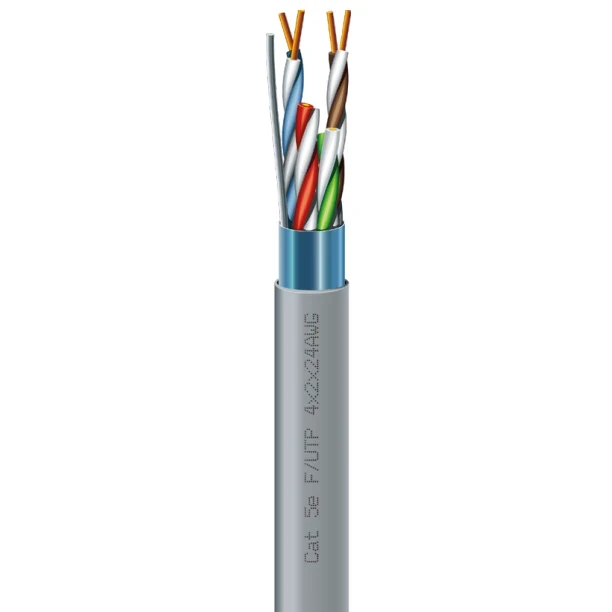 Кабель ЗЗКМ Cat.5e F/UTP 4х2х24 AWG вита пара FTP мідь 305 м (7091000)
