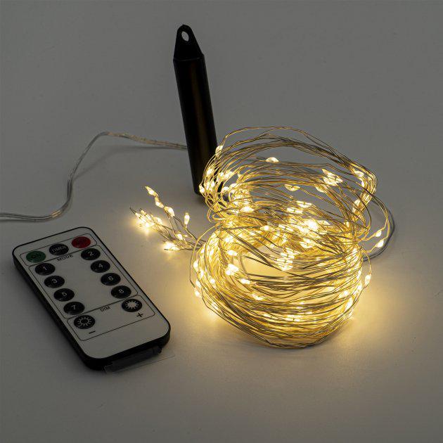 Гирлянда светодиодная Altalusse INL-2108U-200 200LED 2 м х 10 шт. 8 режимов USB 5 V с пультом ДУ Теплый Warm (13350497)
