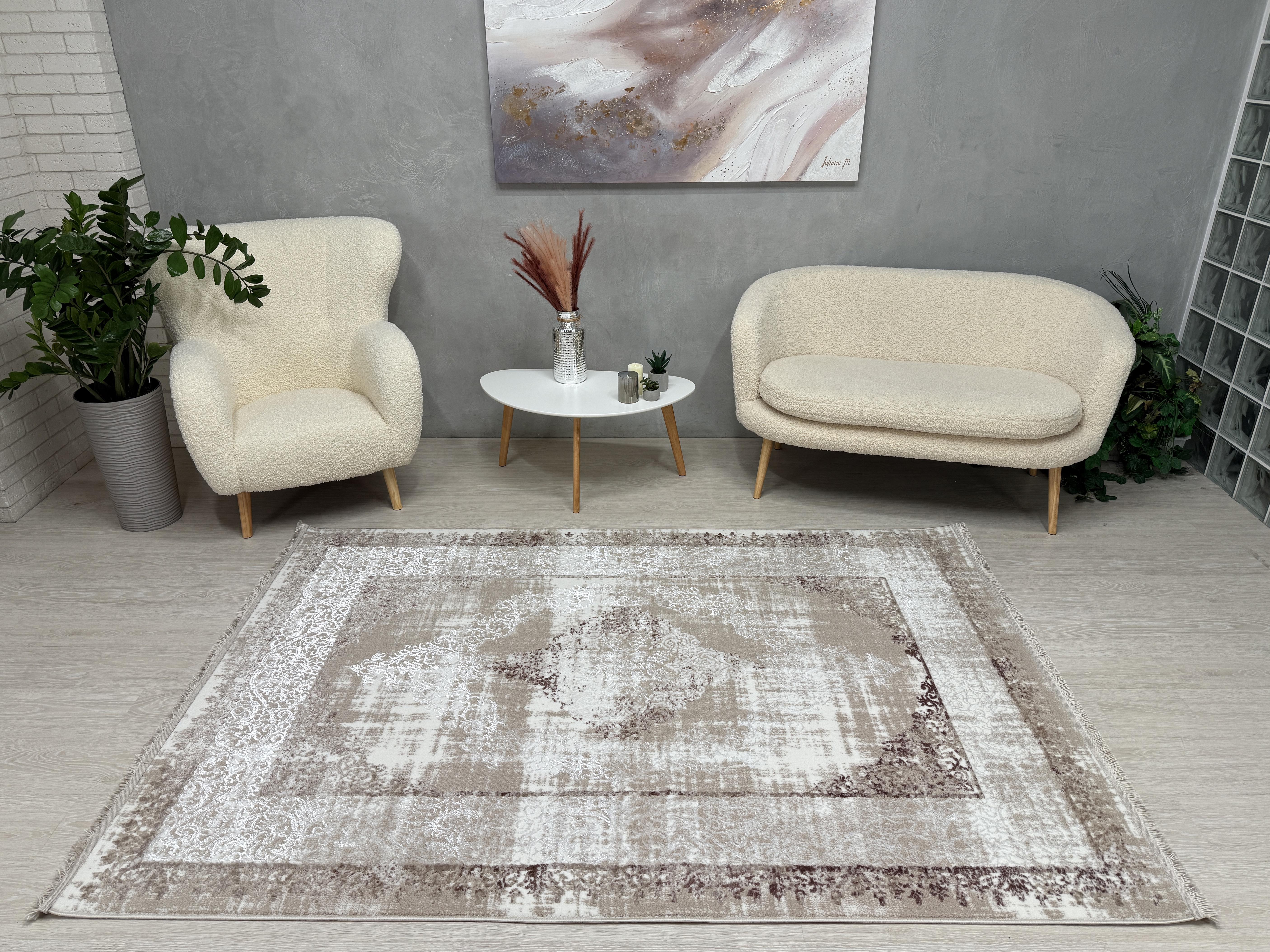 Ковер Mars с невысоким ворсом 250x400 см Бежевый (B251BAK/K5)