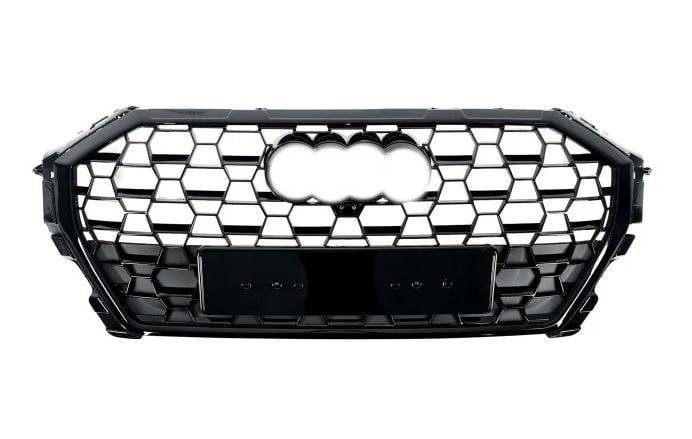 Решетка передняя GT Tuning RSQ-Style для Audi Q3 2019- гг. пластик Черный (26705546)