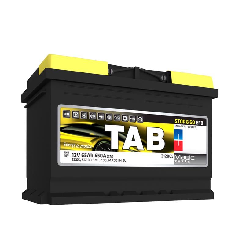 Акумулятор TAB EFB 65 Ah/12V [- +]