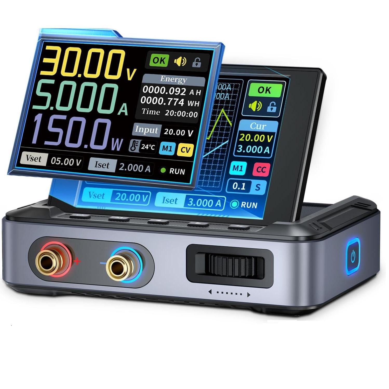 Источник питания постоянного тока FNIRSI DPS-150 с ЧПУ 30V 5А с 4-разрядным IPS-дисплеем/програмируемый Grey (81182) - фото 7 Источник питания постоянного тока FNIRSI DPS-150 с ЧПУ 30V 5А с 4-разрядным IPS-дисплеем/програмируемый Grey (81182) - фото 7