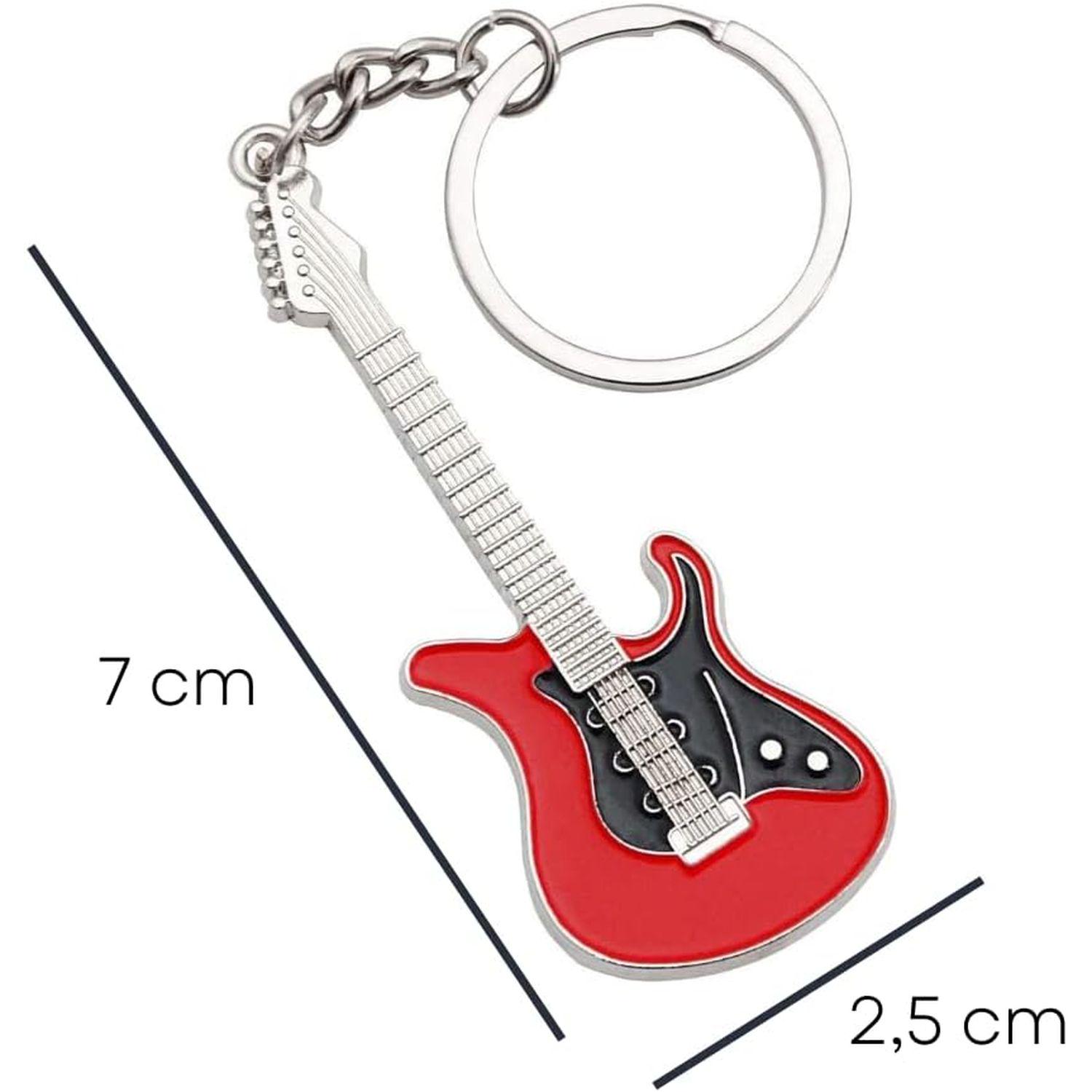 Брелок для ключей Гитара металлический Красный (99_10_0_1С) - фото 3 Брелок для ключей Гитара металлический Красный (99_10_0_1С) - фото 3