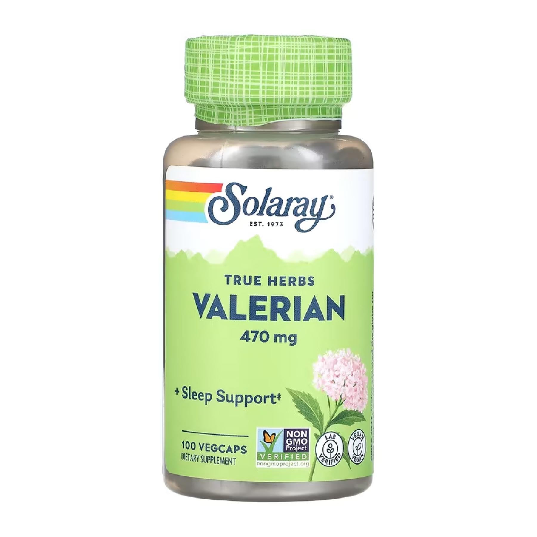 Экстракт валерианы Solaray Valerian Root 470 мг 100 капс.