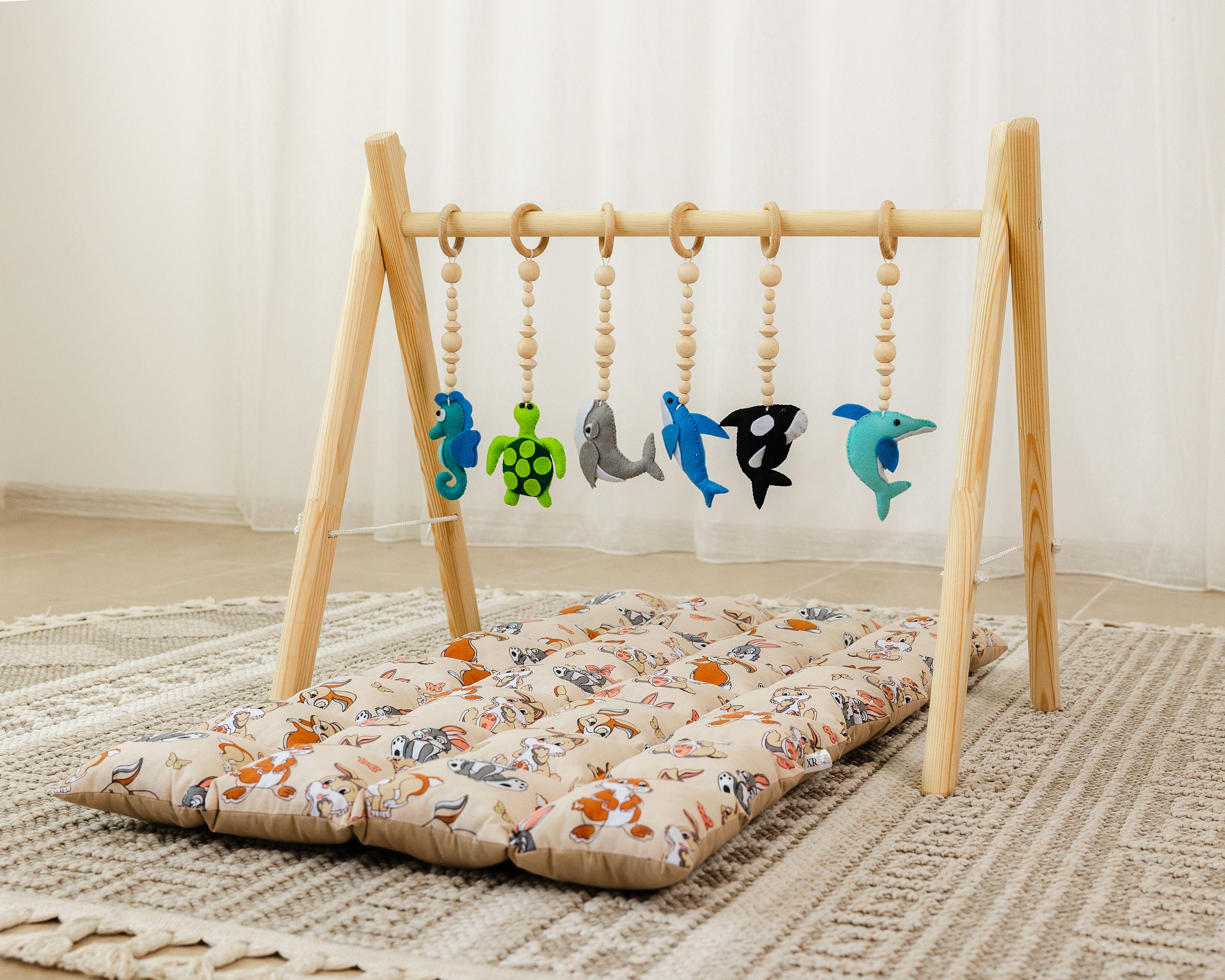 Мобиль детский напольный Подводный мир с матрасиком Funny rabbits (0002312)