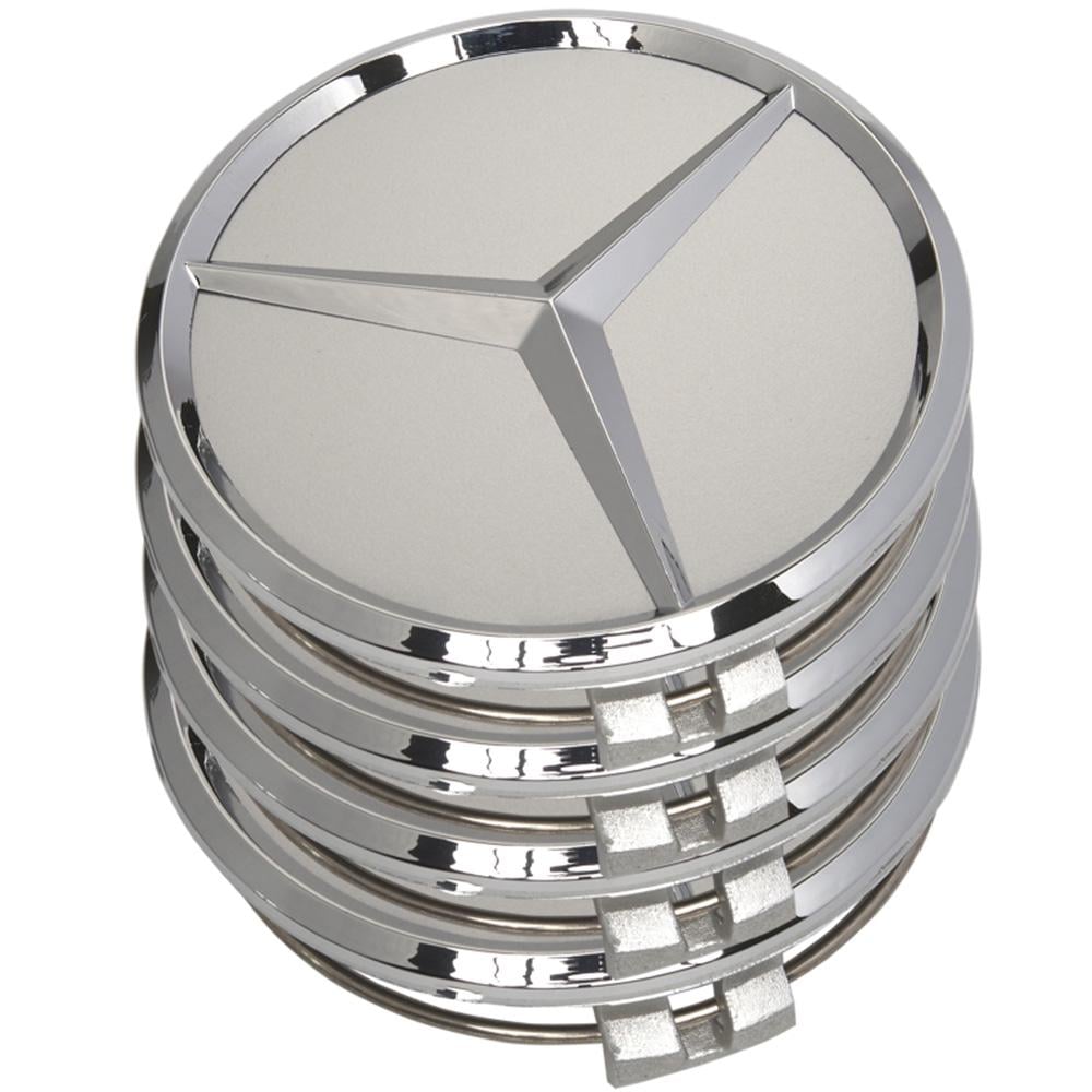 Заглушки литих дисків для Mercedes Ben 75 мм 4 шт. Хром Заглушки литих дисків для Mercedes Ben 75 мм 4 шт. Хром