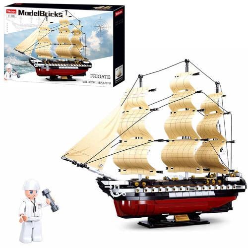 Конструктор детский Корабль Фрегат SLUBAN M38-B0836 1118 деталей (M38-B0836/24,8)