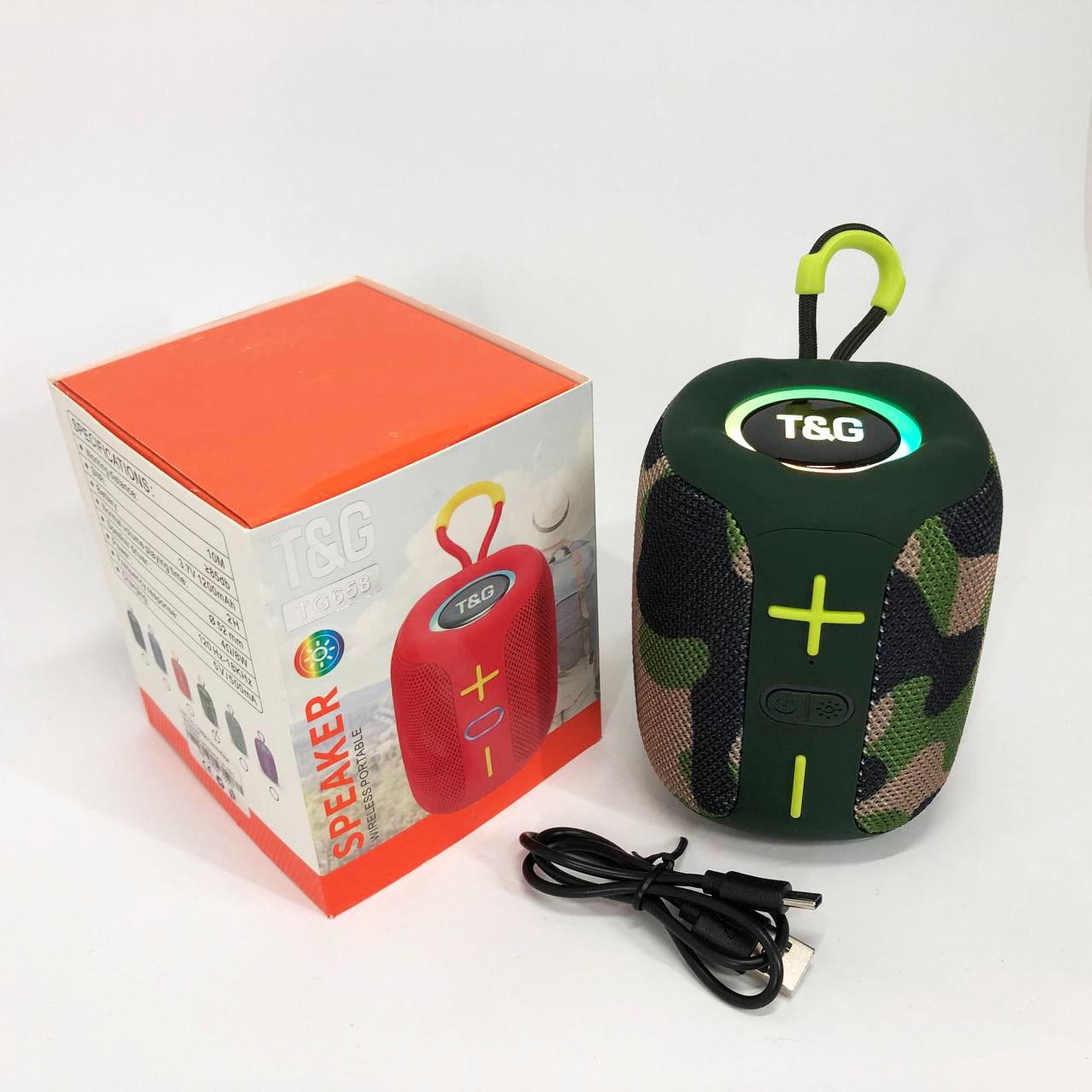Портативна колонка Bluetooth TG658 8W з RGB підсвічуванням Камуфляж - фото 13 Портативна колонка Bluetooth TG658 8W з RGB підсвічуванням Камуфляж - фото 13