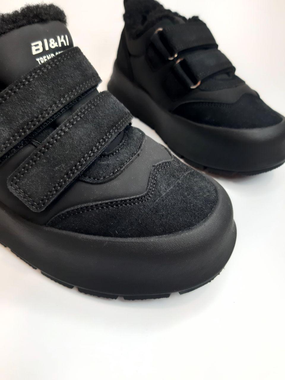 Ботинки детские зимние Bi&Ki для девочки р. 36 23 см Черный (01425 А) - фото 2 Ботинки детские зимние Bi&Ki для девочки р. 36 23 см Черный (01425 А) - фото 2