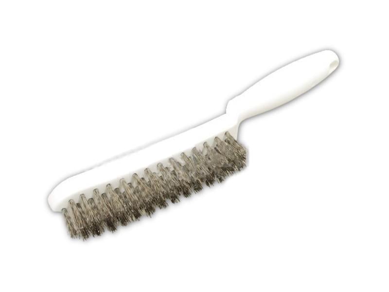 Щітка ручна спеціальна Lessmann латунний дріт 0,35 мм 2-рядна 185621 285х130 мм (11536)