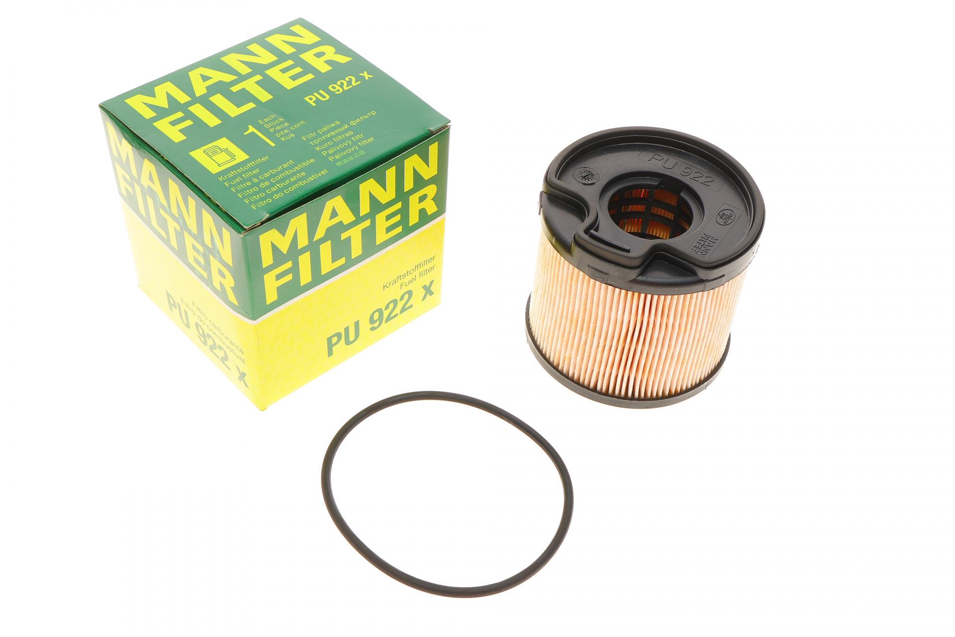 Фильтр топливный Mann-Filter для Fiat Scudo/Citroen Jumpy/Peugeot Expert 2,0JTD/HDi 99-04 (PU 922 X)
