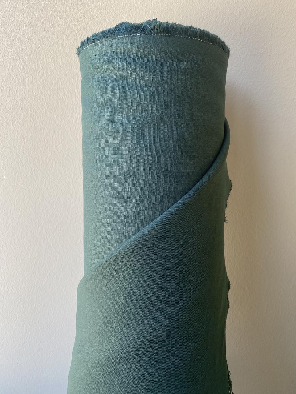 Ткань рубашечно-платьевая LINEN PLUS 56% льна и 44% хлопка 143 см 204/1330 Изумрудный - фото 3 Ткань рубашечно-платьевая LINEN PLUS 56% льна и 44% хлопка 143 см 204/1330 Изумрудный - фото 3