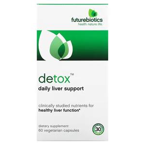 Добавка FutureBiotics Detox щоденна підтримка печінки 60 вегетаріанських капсул Добавка FutureBiotics Detox щоденна підтримка печінки 60 вегетаріанських капсул