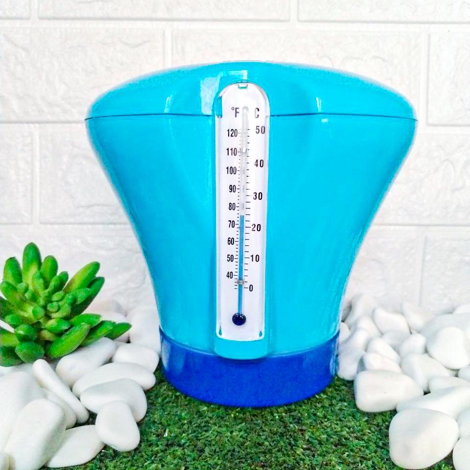 Дозатор для химии с термометром Kokido K619BU d 75 мм Синий (5656512173)