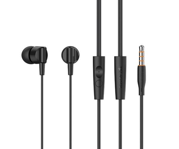 Навушники вакуумні дротові Celebrat G35 1,2 м Black