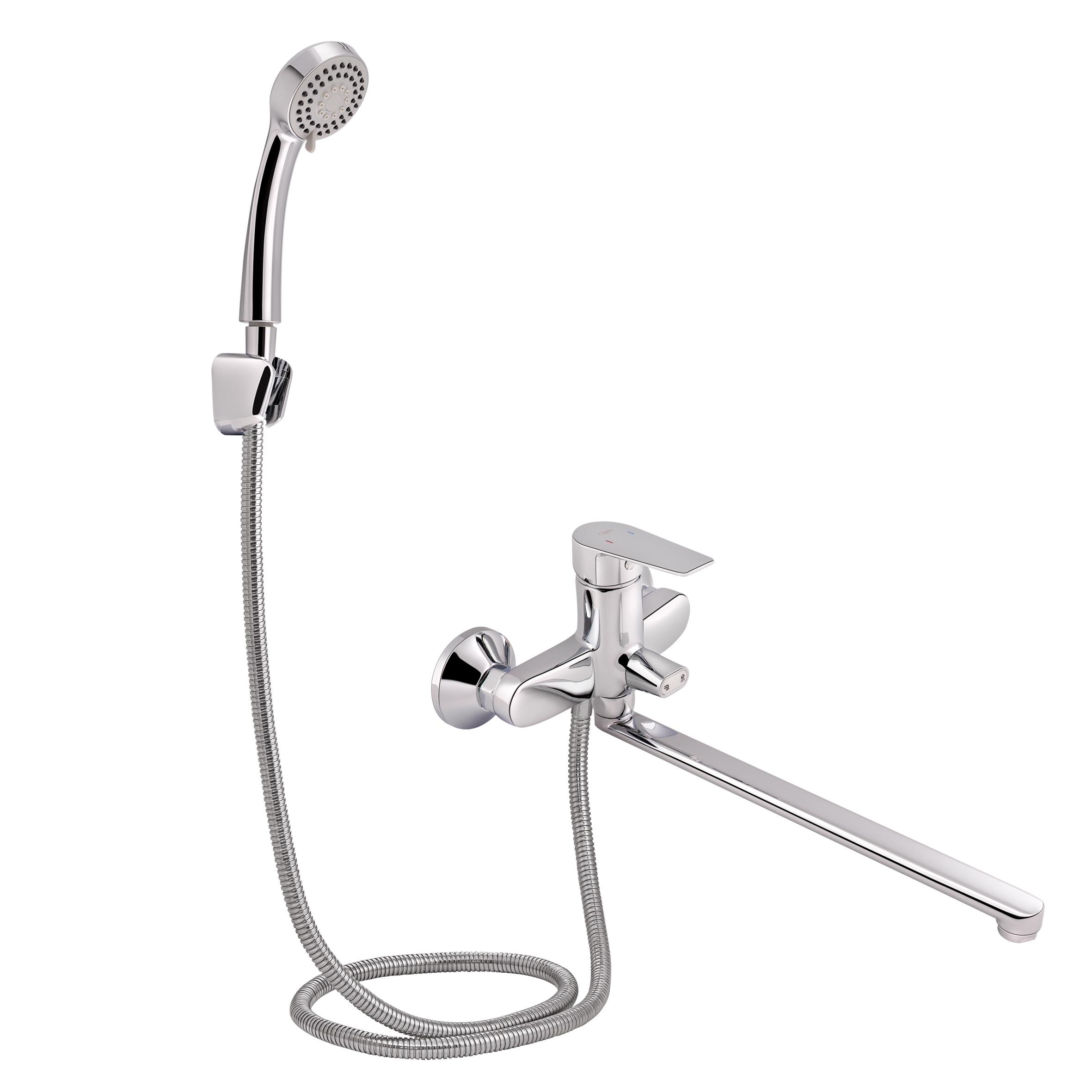 Смеситель для ванны Q-tap Levny QTLVN3250104C однорычажный Хром (77678)