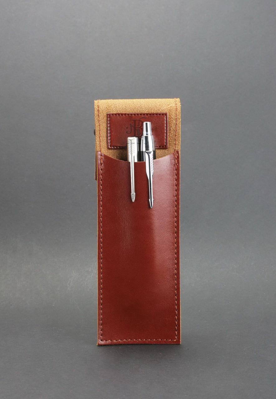 Чехол кожаный для ручек 1.0 Светло-коричневый (A-026308) - фото 3 Чехол кожаный для ручек 1.0 Светло-коричневый (A-026308) - фото 3