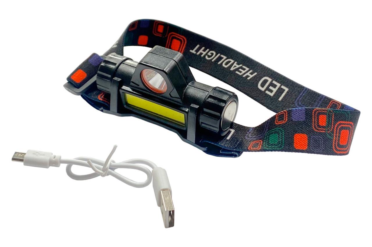 Фонарь налобный BL 1LED 1COB Li-Ion 152-BL-8101 (30510654)