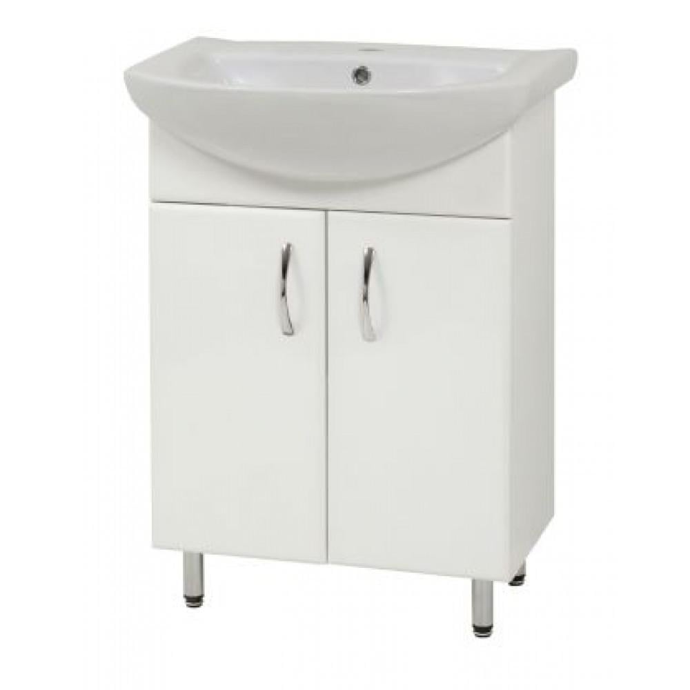 Тумба для ванной комнаты SL БШ 56 см с умывальником Солас 56 см Белый (1853791967) Тумба для ванной комнаты SL БШ 56 см с умывальником Солас 56 см Белый (1853791967)