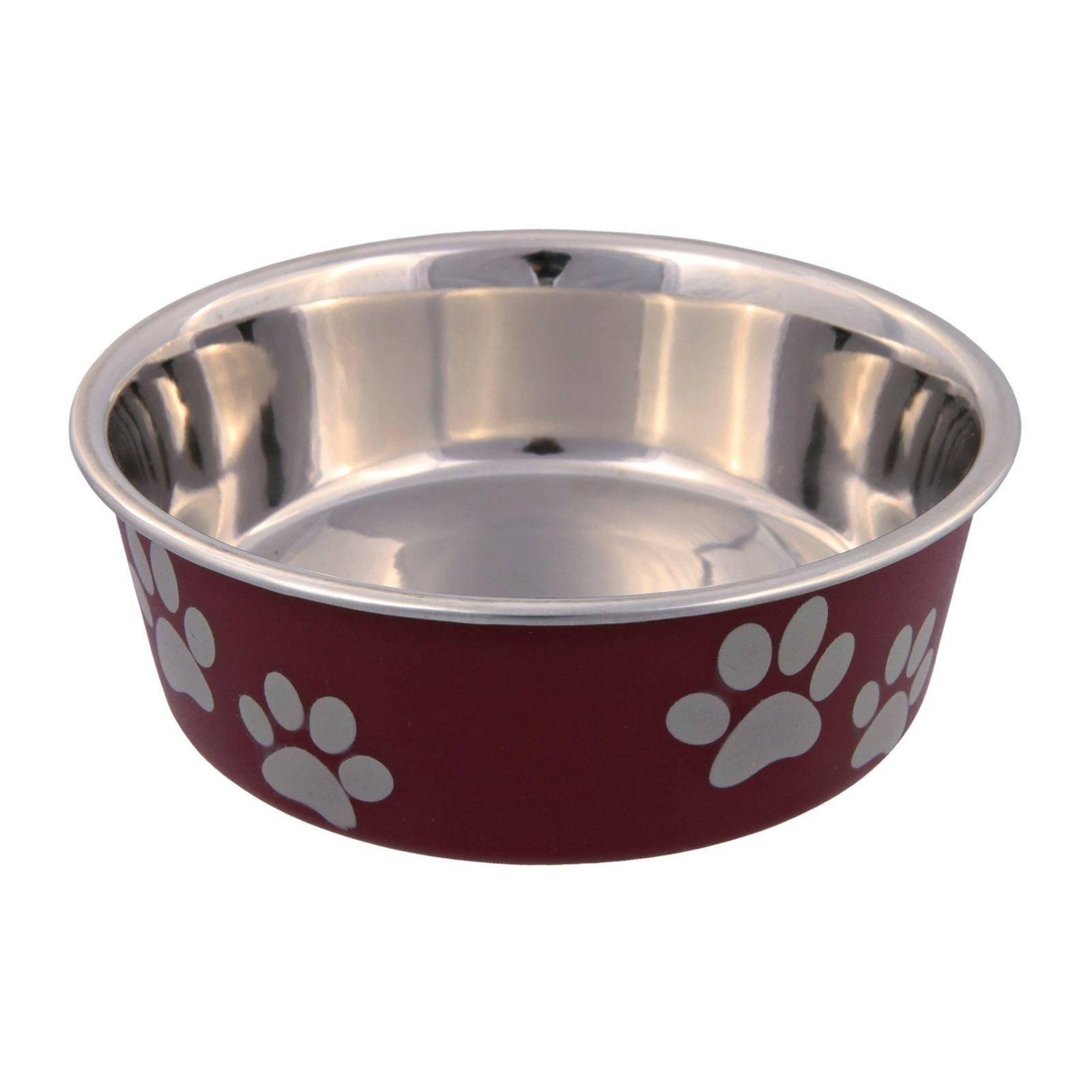 Миска для собак Trixie на резиновой основе металлическая с пластиковым покрытием 12 см (25241)