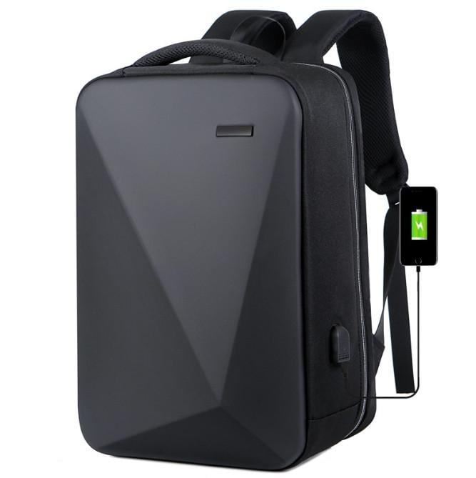 Городской рюкзак с кодовым замком и USB для ноутбука 15,6" 45х30х15 см 20 л Черный (СР-5805-1)