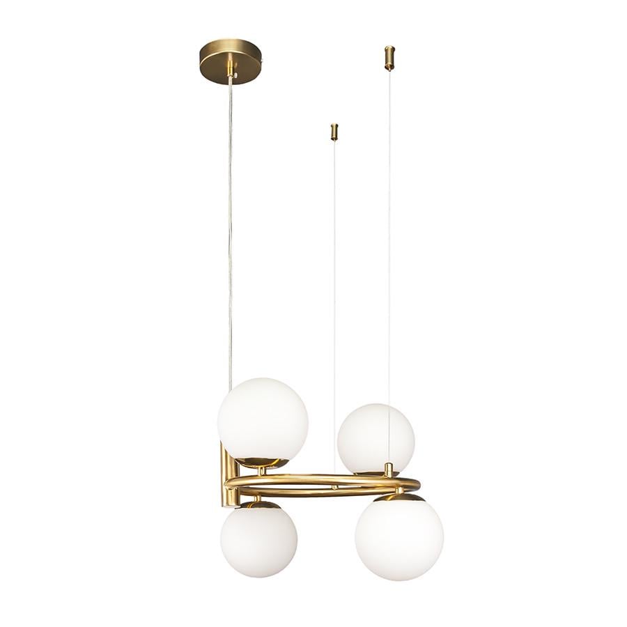 Люстра 7521011-4 BRZ+WH Бронзовый/Белый (LVS5134) - фото 1 Люстра 7521011-4 BRZ+WH Бронзовый/Белый (LVS5134) - фото 1