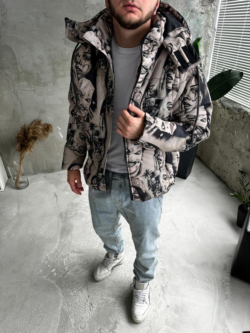 Куртка зимова зі знімним капюшоном 7-486 M Білий (36558) - фото 4 Куртка зимова зі знімним капюшоном 7-486 M Білий (36558) - фото 4