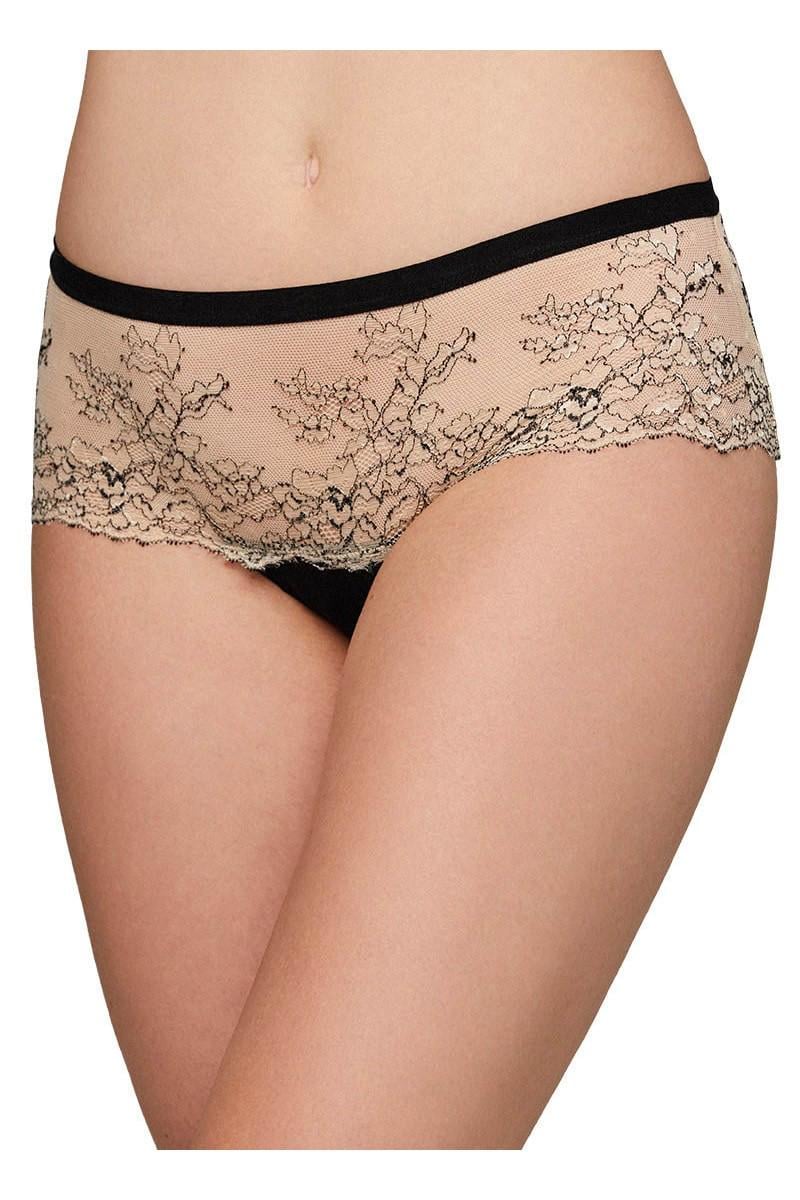 Трусики-шортики Ysabel Mora р. 5/XL Черный/Бежевый (68776)