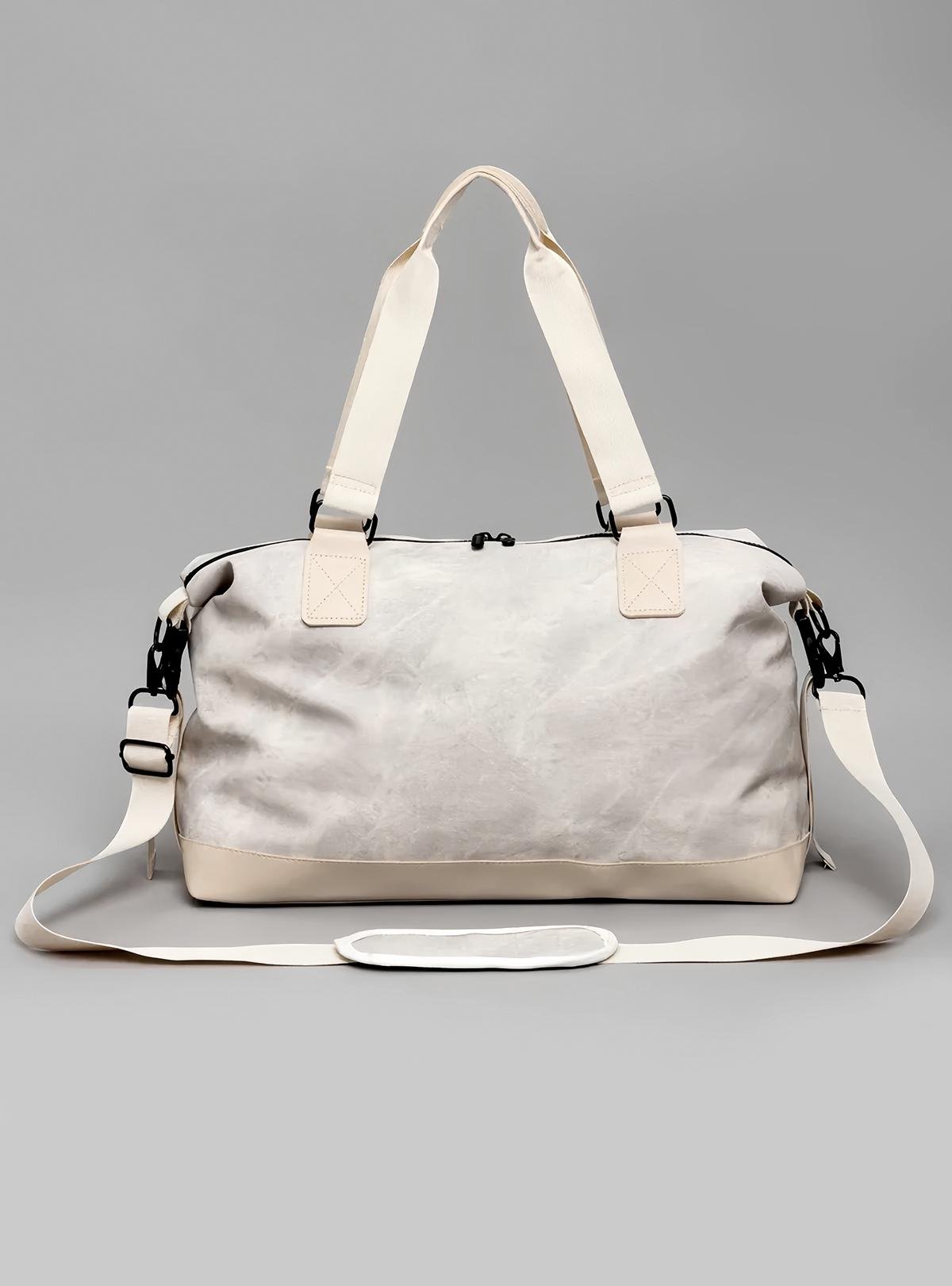 Сумка женская спортивная OnePro дорожная через плечо для путешествий водонепроницаемая Бежевый (73940)