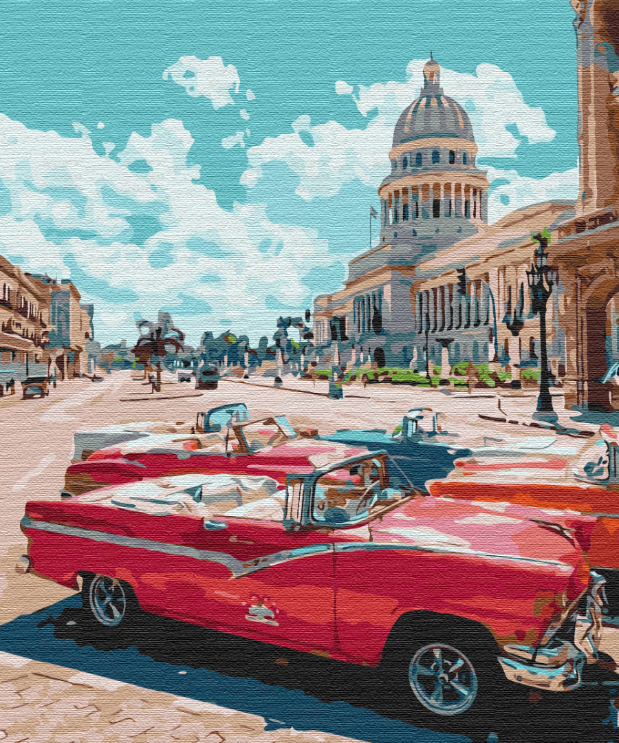 Картина по номерам Brushme Рэтро улица 40x50 см (BS51615)