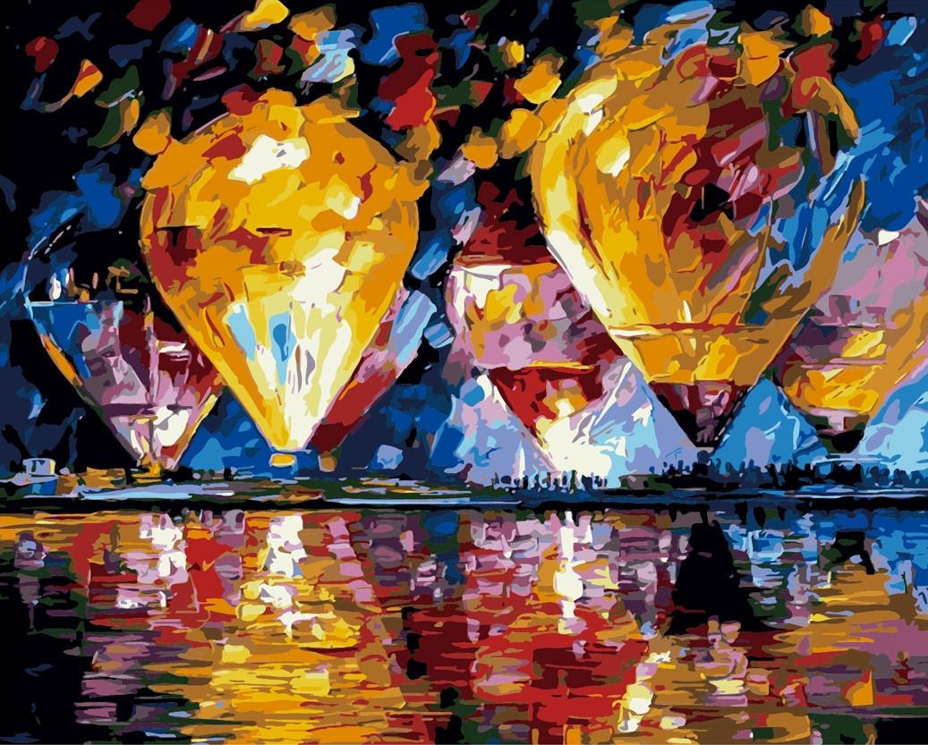 Картина по номерам Идейка Воздушные шары 40x50 см (skl-КНО1012)