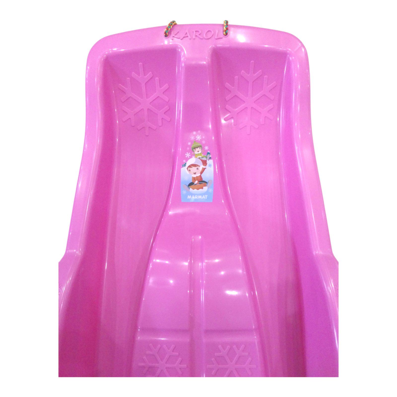 Санки дитячі з ручками Marmat Karol Рожевий (11146) - фото 4 Санки дитячі з ручками Marmat Karol Рожевий (11146) - фото 4