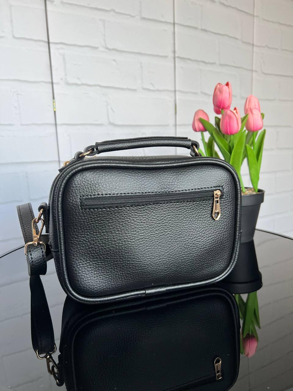 Сумка кросс-боди женская спортивная из экокожи Черный (2614674759) - фото 7