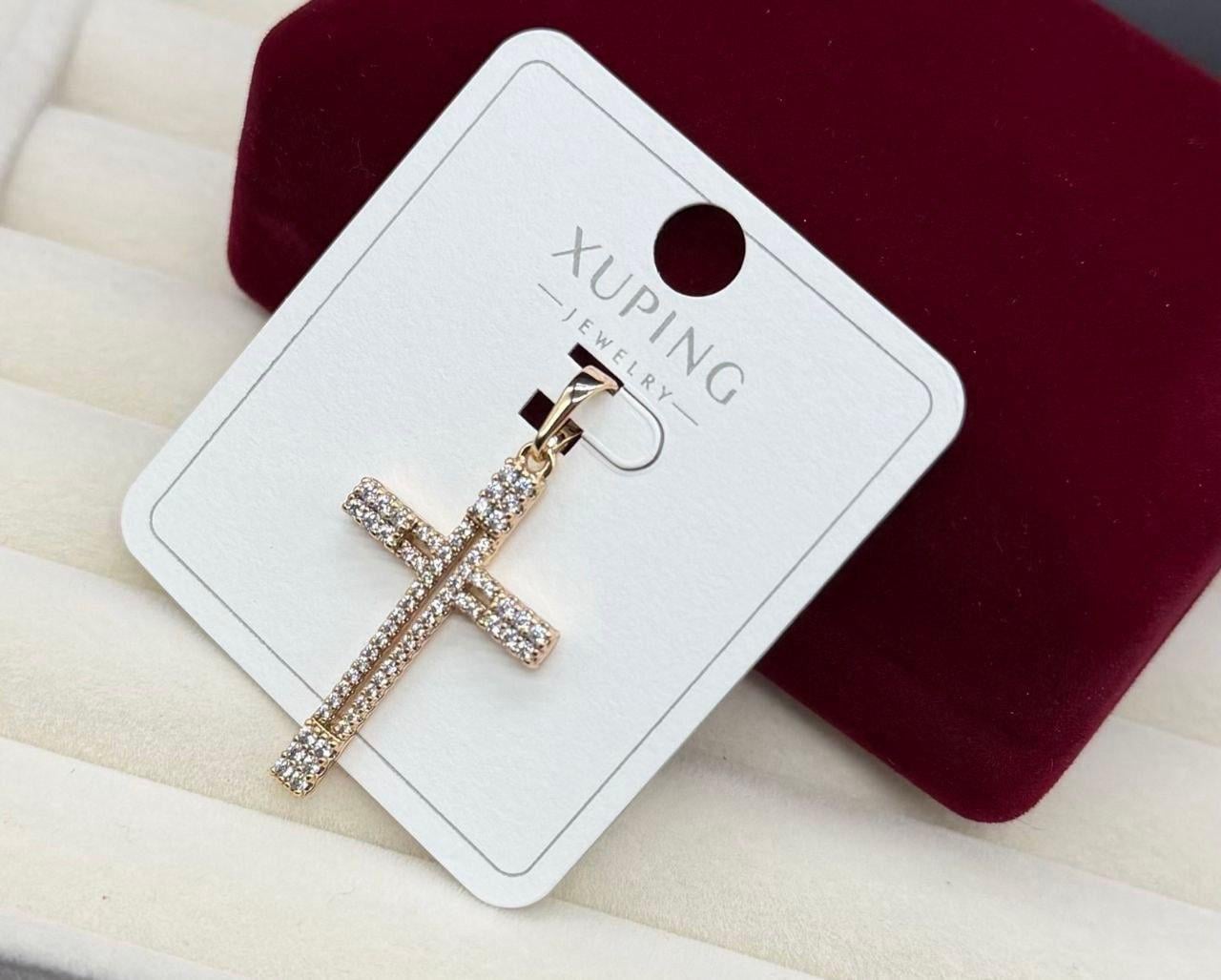 Кулон женский крестик Xuping из медицинского золота (2912864043)