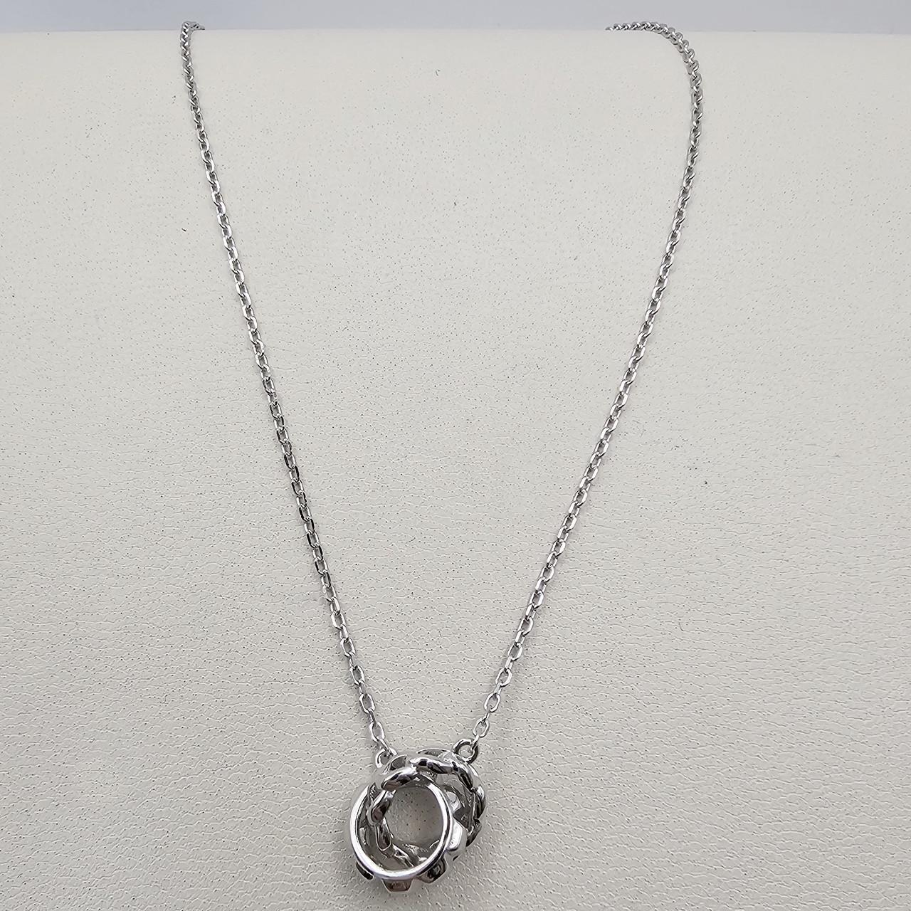 Колье серебряное Круги 42-47 см 3,32 г (3054687566)