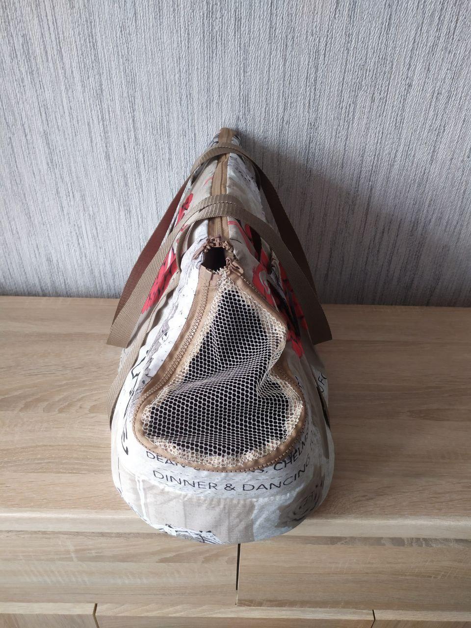 Сумка-переноска Гранд Шериф р. 2 52х26х28см Бежевий - фото 3