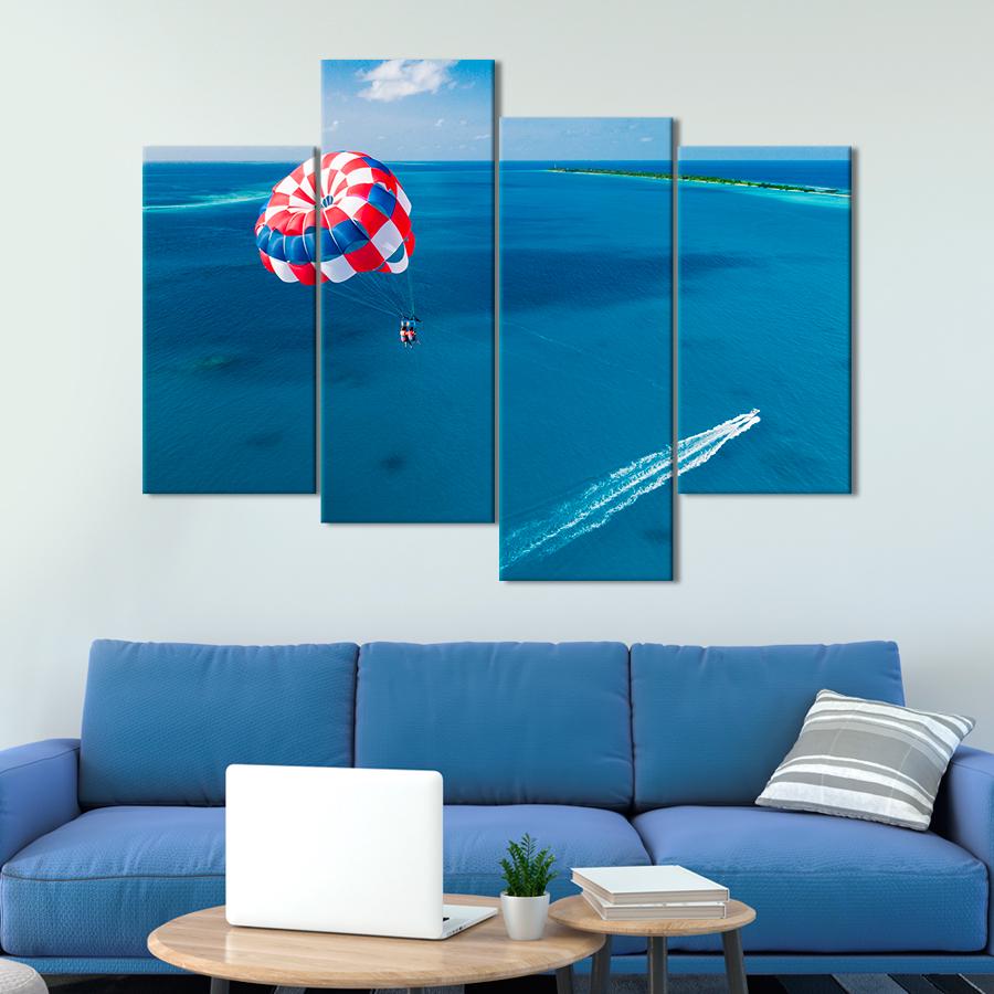 Картина спорт Парасейлинг над голубым морем 129x90 см (A1237-4)