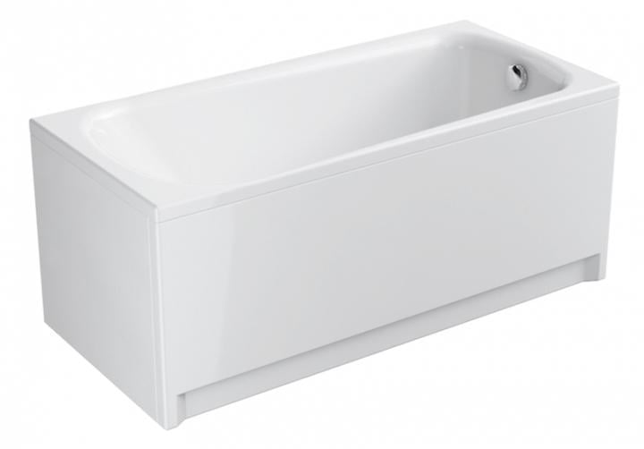 Ванна акриловая прямоугольная Cersanit ABS Nao универсальная с ножками 170x70 см ТИП 1 на 190 л Белый