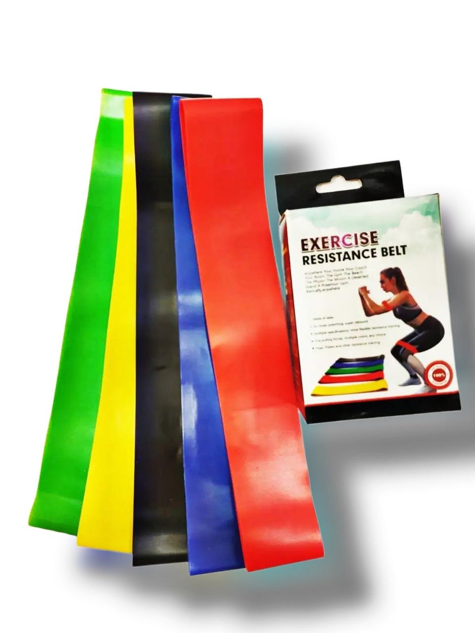 Набір фітнес гумок exercise resistance bands для фітнесу і спорту з 5 стрічок (1478) - фото 3 Набір фітнес гумок exercise resistance bands для фітнесу і спорту з 5 стрічок (1478) - фото 3